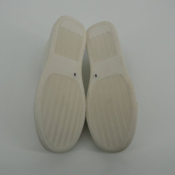 Jabasic Womens Classic White Slip-On Sneakers Textured Pattern 8 NWOT - Picture 6 of 6